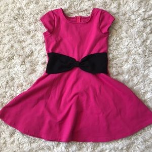 Children’s Place pink dress with black bow